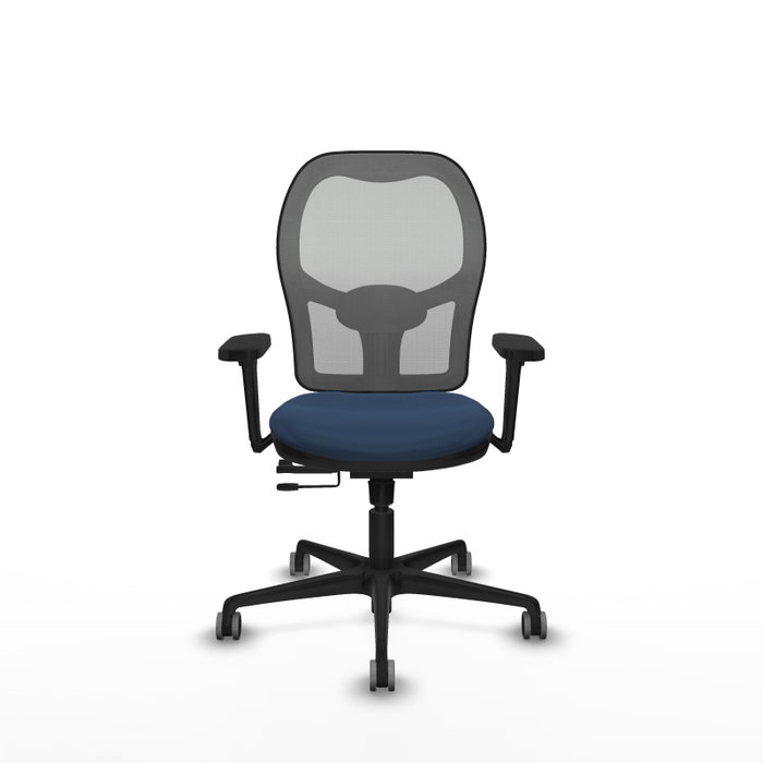 PIQUERAS Y CRESPO Silla de oficina Jorquera con mecanismo Sincro/Traslack Azul marino y Gris PIQUERAS Y CRESPO Silla de oficina Jorquera con mecanismo Sincro/Traslack Azul marino y Gris