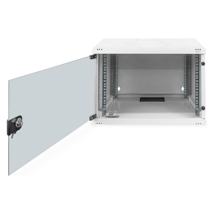 Digitus Armario de Pared SOHO 7U con Puerta de Cristal Gris Claro Digitus Armario de Pared SOHO 7U con Puerta de Cristal Gris Claro