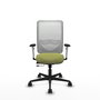 PIQUERAS Y CRESPO Silla de oficina Zulema con mecanismo Sincro/Traslack Verde oliva y Blanco