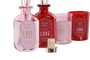 DKD Home Decor Set 2 Ambientadores Mikado de Cristal Rosa/Peonía