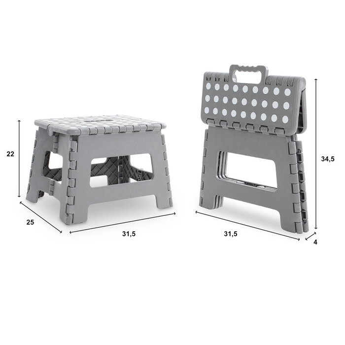 Marbueno Taburete Plegable Plastico Color Surtido 31,5x25x22 cm Jardin 10533 Marbueno Taburete Plegable Plastico Color Surtido 31,5x25x22 cm Jardin 10533