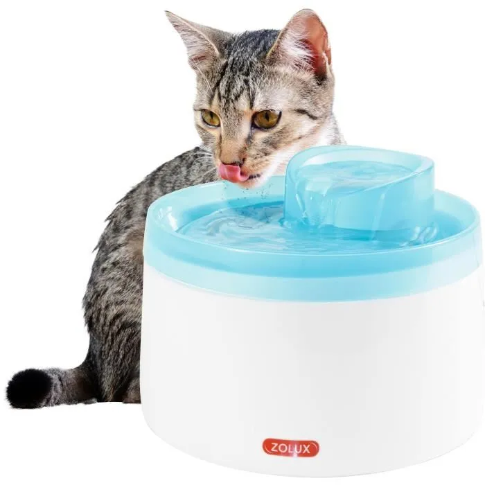 Zolux 3336025743453 Fuente de Agua para Perros y Gatos con Cartucho Filtrante, 2 Litros Zolux 3336025743453 Fuente de Agua para Perros y Gatos con Cartucho Filtrante, 2 Litros