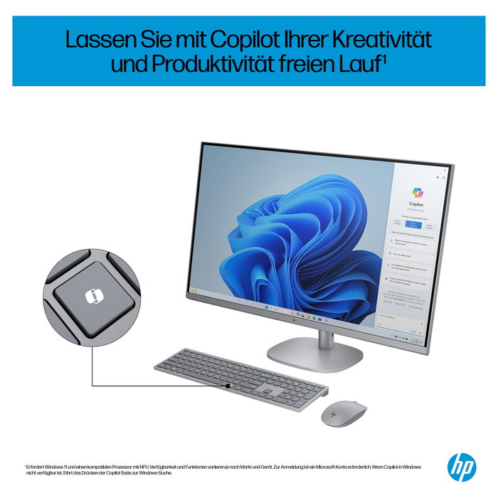 HP OmniStudio X All-in-One 32-c0077ng plata con Windows 11 Home