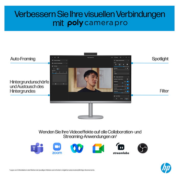 HP OmniStudio X All-in-One 32-c0077ng plata con Windows 11 Home