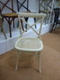 DKD Home Decor Silla Olmo Ratan Crossback Envejecido Natural