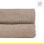 Colcha Beige Terciopelo/Microfibra 240 X 260 cm