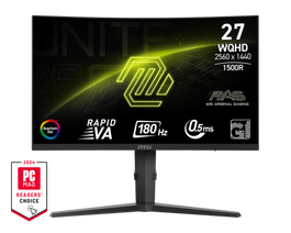MSI MAG 275CQRF QD E2 Monitor Gaming 27" Curvo 1500R 2560x1440 180Hz Fast VA Negro