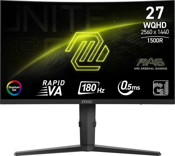 MSI MAG 275CQRF QD E2 Monitor Gaming Curvo 27 pulg. 180Hz WQHD Black
