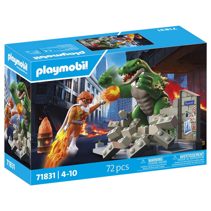 PLAYMOBIL Héroe Batalla contra el Lagarto Gigante 71831 PLAYMOBIL Héroe Batalla contra el Lagarto Gigante 71831