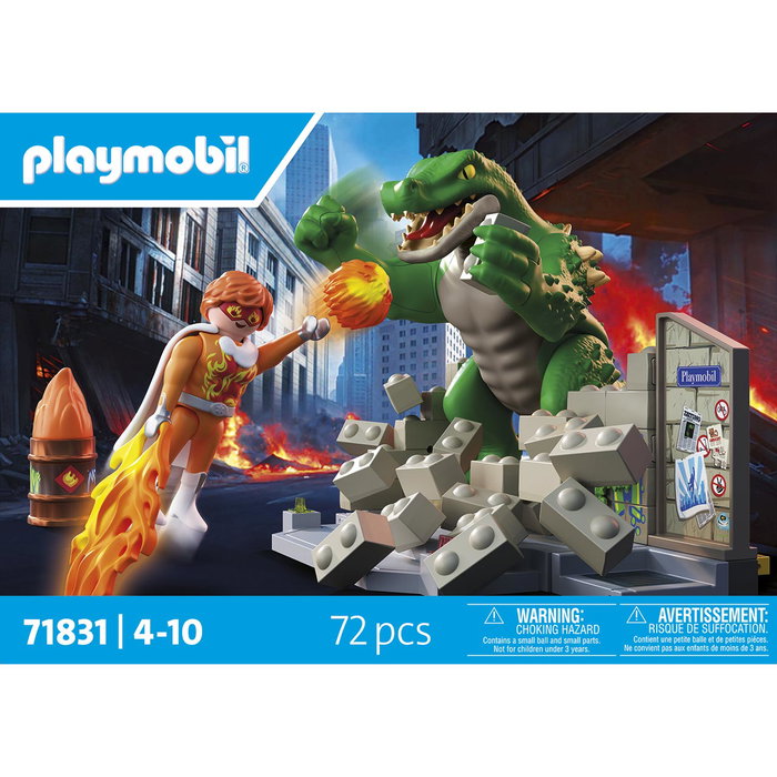 PLAYMOBIL Héroe Batalla contra el Lagarto Gigante 71831 PLAYMOBIL Héroe Batalla contra el Lagarto Gigante 71831