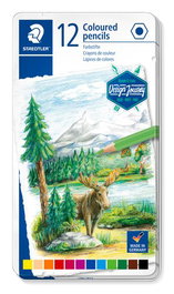 Staedtler Design Journey 146C Lápices de Colores con Estuche de Metal, 12 Unidades