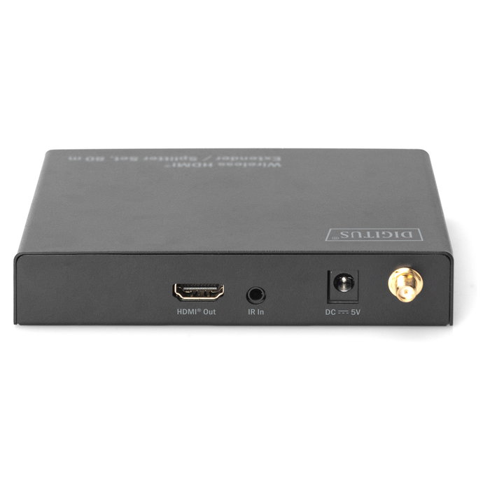 Digitus DS-55315 Receptor AV HDMI Inalámbrico Full HD 1080p Negro