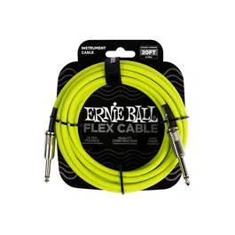 Ernie Ball Cable de Instrumento Flex Jack-Jack SS 6 m - Verde