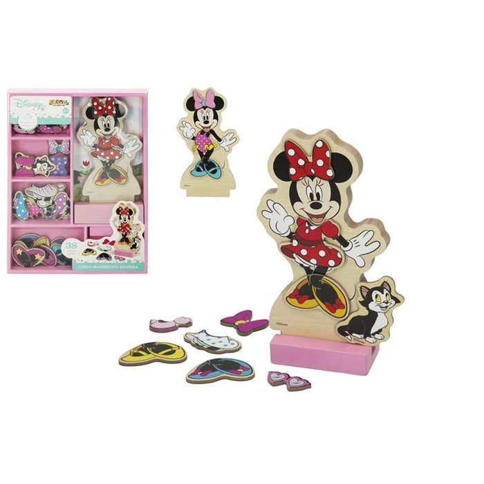 WOOMAX Juego Magnético de Madera Vestidos Minnie Disney WOOMAX Juego Magnético de Madera Vestidos Minnie Disney
