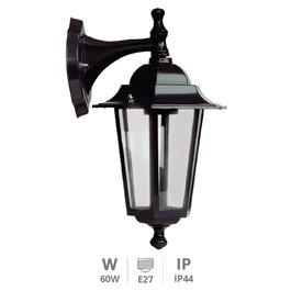 GSC Evolution Farol de jardín Serie Alma brazo arriba E27 Negro
