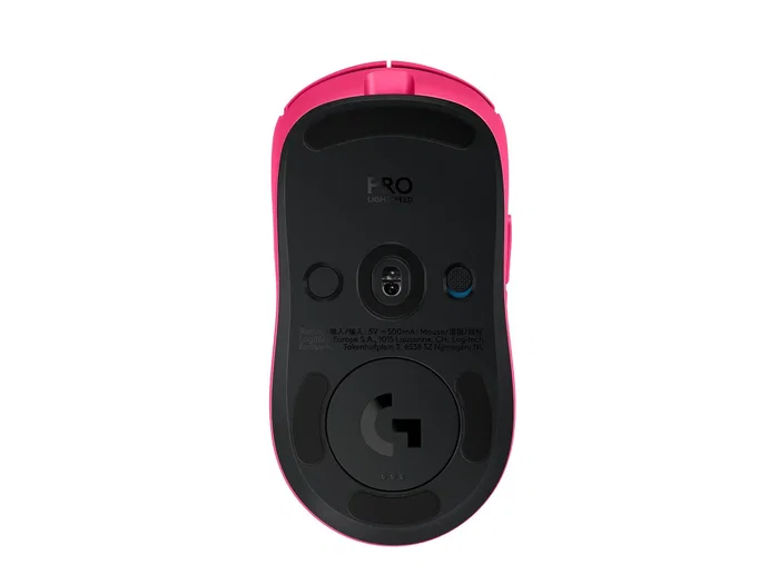 Logitech G PRO 2 LIGHTSPEED Ratón Gaming Ambidextro Magenta