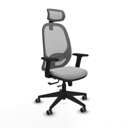 PIQUERAS Y CRESPO Silla de oficina Cilanco Gris con mecanismo Sincro/Traslack