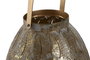 DKD Home Decor Set de 3 Portavelas de Metal Dorado Envejecido