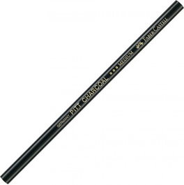 FABER-CASTELL Lápiz de Carbón Medio 2907-M, 6 unidades
