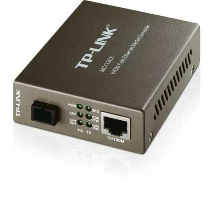 TP-Link MC112CS Convertidor de Medio Gigabit 1000 Mbit/s SC Negro TP-Link MC112CS Convertidor de Medio Gigabit 1000 Mbit/s SC Negro