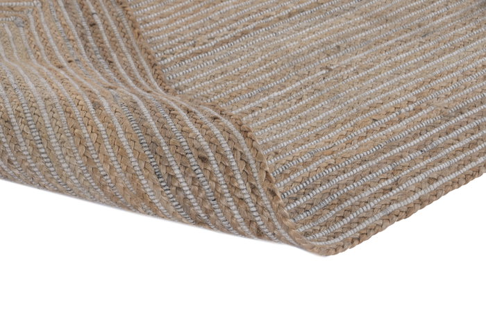 DKD Home Decor Alfombra de Lana y Yute 160x230 cm Marrón Claro