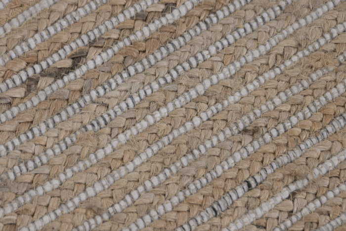 DKD Home Decor Alfombra de Lana y Yute 160x230 cm Marrón Claro