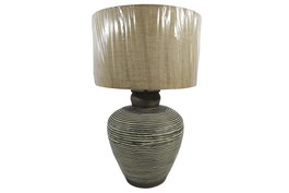 DKD Home Decor Lámpara Sobremesa Verde Aluminio 42 x 69 x 42 cm