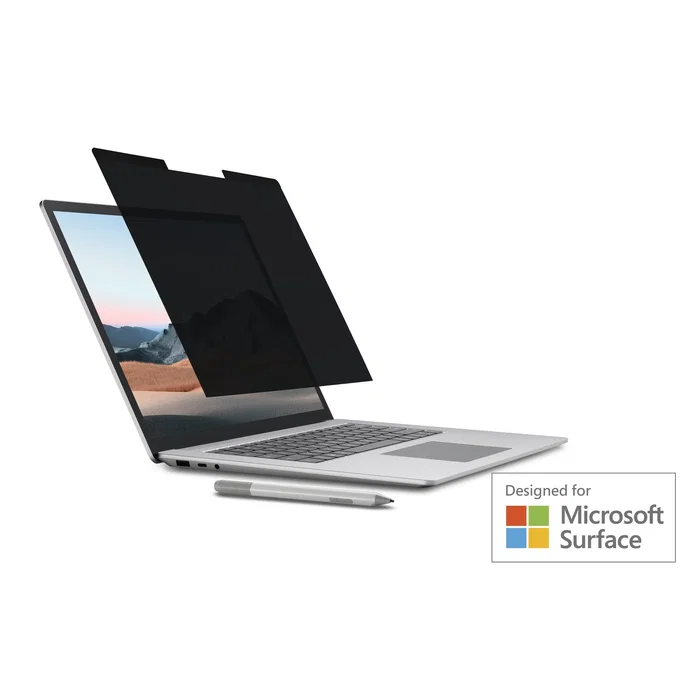Kensington K58362WW Filtro de Privacidad Magnético MagPro Elite para Surface Laptop 15", Reducción Luz Azul 52%, Reversible Mate/Brillante, Compatible Táctil y Surface Pen