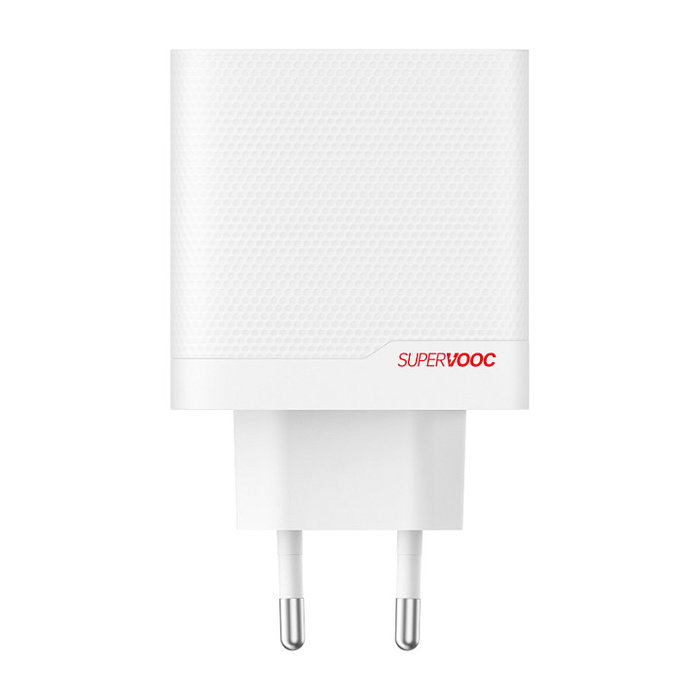OnePlus SuperVooc Adaptador de Corriente de 80W con Doble Puerto, Blanco