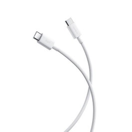 Xiaomi Cable 3A Trenzado USB-C a USB-C 1m, 60W, Carga Rápida, 480 Mbps, Compatible con QC/PD, Color Blanco, BHR0878GL
