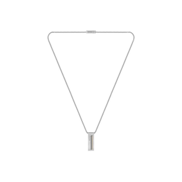 HUGO BOSS Collar de Acero Inoxidable Plateado 60 cm HUGO BOSS Collar de Acero Inoxidable Plateado 60 cm
