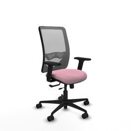 PIQUERAS Y CRESPO Silla de oficina Zulema Rosa y Gris