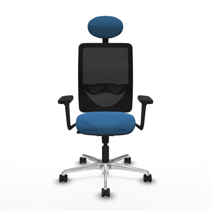 PIQUERAS Y CRESPO Silla de oficina Zulema Azul claro y Negro