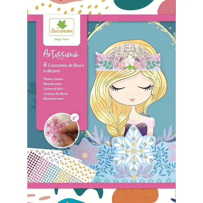 Sycomore ARTISSIMO PM Coronas de Princesas para Decorar con Pegatinas y Strass, Manual Instrucciones Sycomore ARTISSIMO PM Coronas de Princesas para Decorar con Pegatinas y Strass, Manual Instrucciones