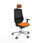 PIQUERAS Y CRESPO Silla de oficina Mardos Naranja y Negro