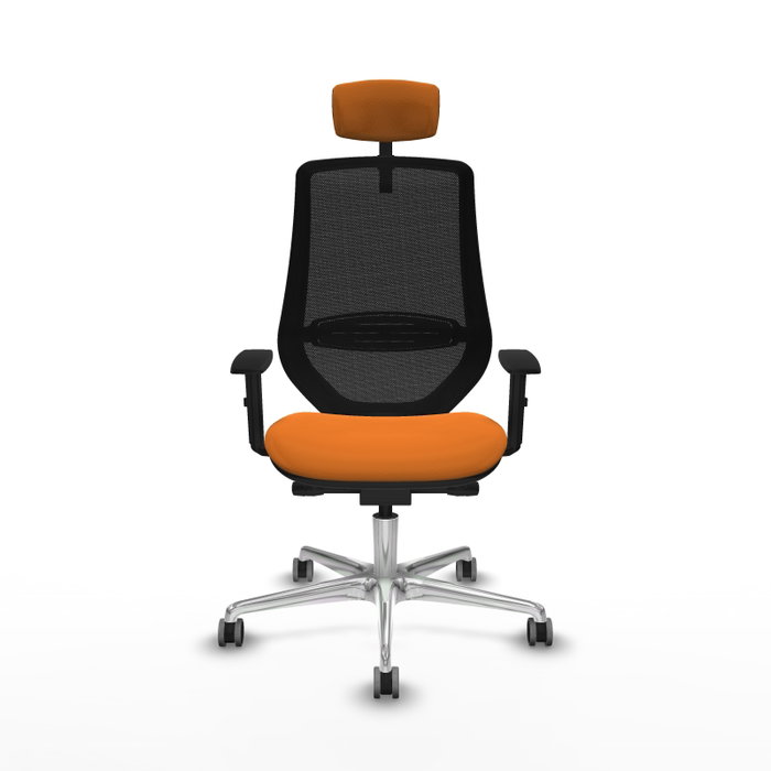 PIQUERAS Y CRESPO Silla de oficina Mardos Naranja y Negro PIQUERAS Y CRESPO Silla de oficina Mardos Naranja y Negro