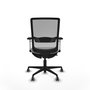 PIQUERAS Y CRESPO Silla de oficina Haches Gris con mecanismo Sincro/Traslack