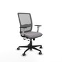 PIQUERAS Y CRESPO Silla de oficina Haches Gris con mecanismo Sincro/Traslack