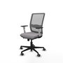 PIQUERAS Y CRESPO Silla de oficina Haches Gris con mecanismo Sincro/Traslack