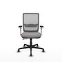 PIQUERAS Y CRESPO Silla de oficina Haches Gris con mecanismo Sincro/Traslack
