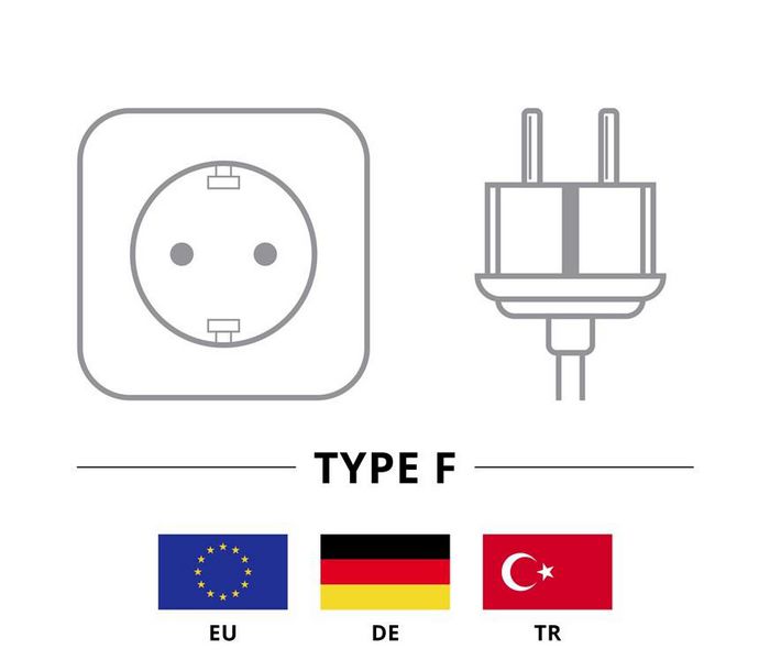 Goobay Cable de Alimentación 2 m, Enchufe Tipo F a IEC C13, Negro Goobay Cable de Alimentación 2 m, Enchufe Tipo F a IEC C13, Negro