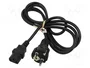 Goobay Cable de alimentación 50098, 2m, Negro