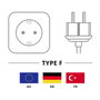 Goobay Cable de Conexión para Electrodomésticos, 2m, Negro, Enchufe Tipo F a IEC C13