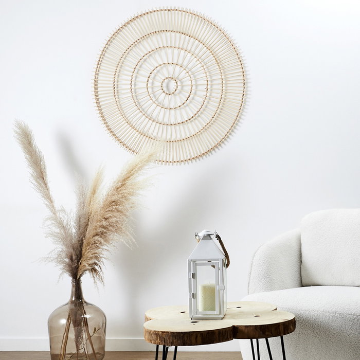 Home Deco Factory Mural Decorativo Java Diámetro 80 cm Colección Vallee Outlet Madera