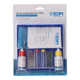 Edm Kit Téster Test Cloro / PH / Alkalinidad para Piscinas y Spa