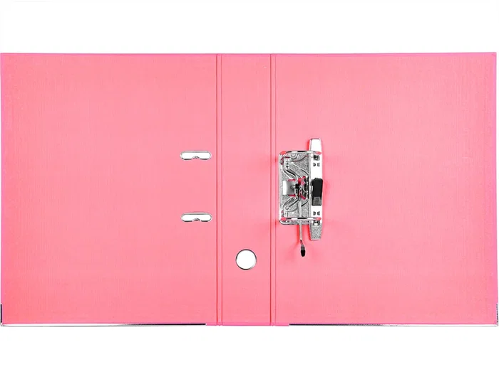 Liderpapel Documenta Archivador de palanca Folio 75 mm Rosa con compresor metálico