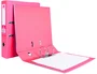Liderpapel Documenta Archivador de palanca Folio 75 mm Rosa con compresor metálico