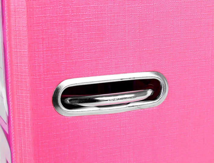 Liderpapel Documenta Archivador de palanca Folio 75 mm Rosa con compresor metálico