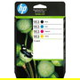 HP Pack 4 Cartuchos de Tinta Original 953 CMYK (Negro, Cian, Magenta, Amarillo) - 900 y 630 Páginas - Tinta a Base de Pigmentos
