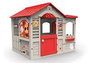 Chicos Casa Grand Cottage XL con barbacoa efecto piedra y hueco para mascotas 122x103x104 cm